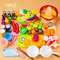 Kids Pretend Play Kitchen Toys, Educational Play House, Simulation Food, Interactive Toys Gifts for Children