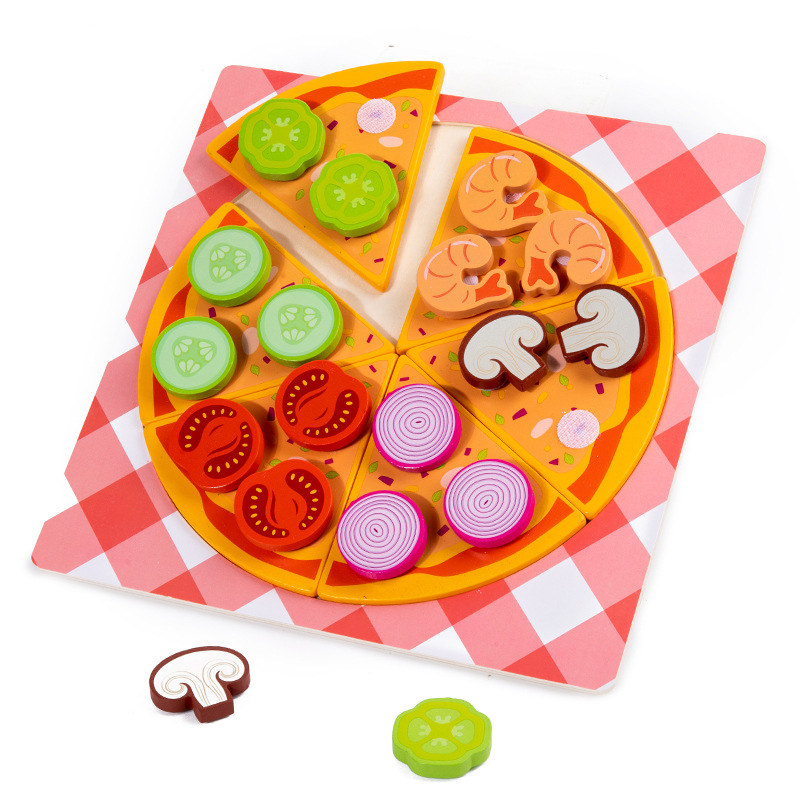 Children Simulation Food Kitchen Toy Pizza Cookies Pretend Play Jigsaw Puzzle Learning Toys Game Ed 6