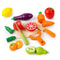 Wooden Fruit Vegetable Set Montessori Educational Toy Simulation Kitchen Pretend Game Kids Gift Cut 0