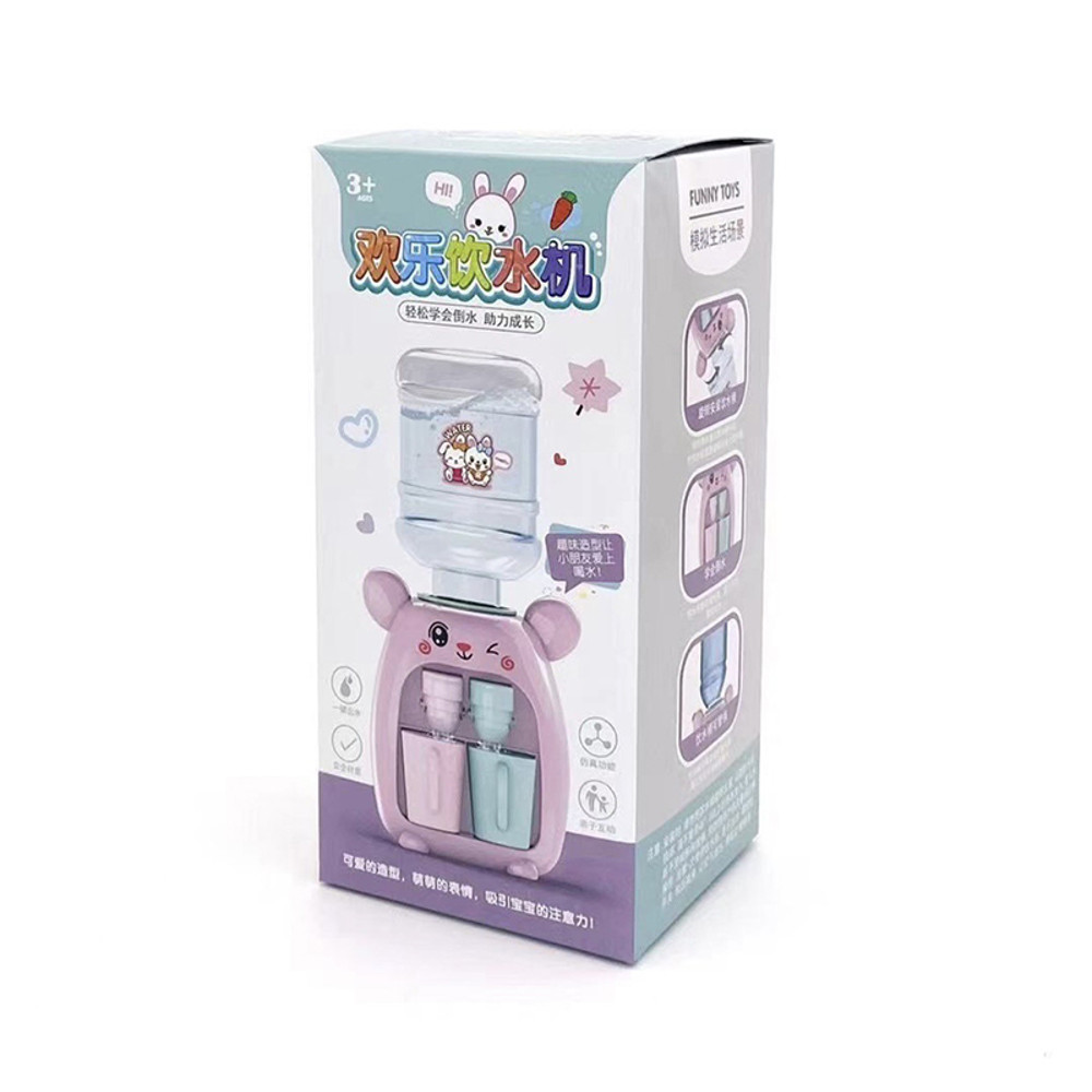 Cartoon Kitchen Toy, Mini Water Dispenser, Kids Gift Cute, Water Drinking Fountain Simulation, Milk Juice Play House
