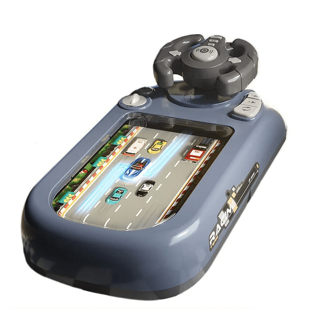 Kids Steering Wheel Toy Electronic Simulation Racing Game With Realistic Sounds  LED Lights Adventu 5