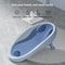Foldable Baby Bath Seat With NonSlip PP Base Ergonomic Backrest EasyClean Shower Net Support For S 1