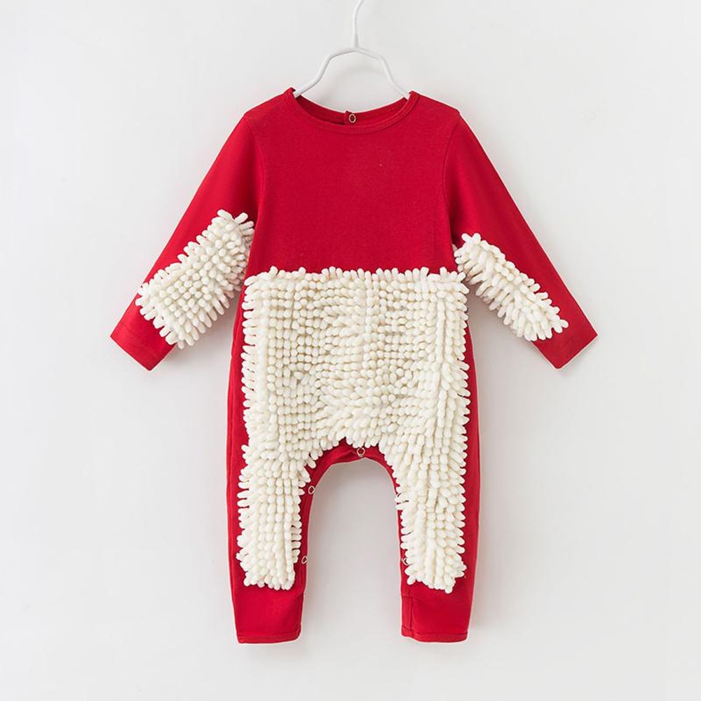 Adorably Funny Baby Mop Romper Fun Functional Perfect Baby Shower Gift 4
