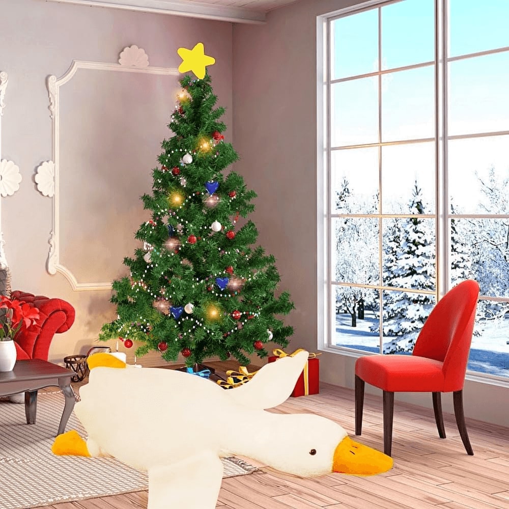 Big White Goose Plush Pillow for Sleep, Cuddling, Relaxation & Comfort Gifting