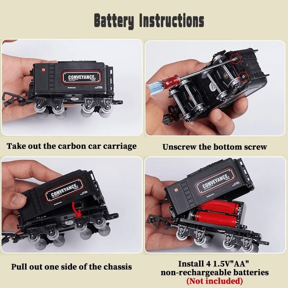 battery powered train set for indoor play