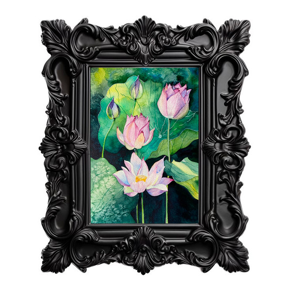 Download Black Frame Ornate Realistic Clipart AI Generated for free.png