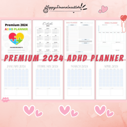 ADHD Planner- Premium 2024 ADHD Planner