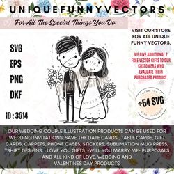 printable stick figure doodle wedding clipart valentine png svg couple clipart ceremony married clipart hand drawn svg
