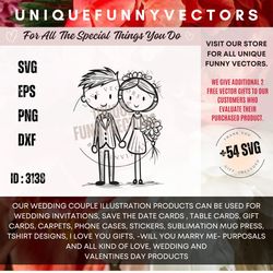 wedding bride love engagement design groom svg cricut files marriage,hand drawn doodle couple love lovers clipart png ha