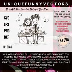 sitting on the bank wedding clipart digital download bride and groom clipart vectors stick people valentines day svg png