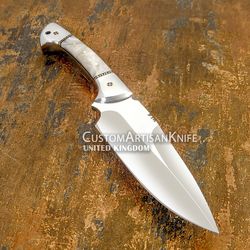 Custom D2 Full Tang Bushcraft Skinning hunting Knife