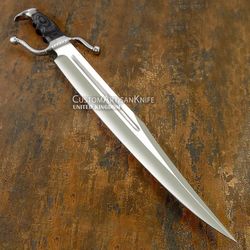 Hand Forged custom Art Bowie knife Exotic Wood Handle