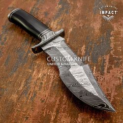 Custom Damascus Bowie. knife