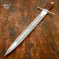 1 of a kind custom D2 Massive Fuller Sword Dagger Knife