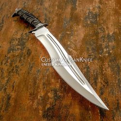 Hand Made Custom Art Hunting Clip Point Fighter Bowie knife