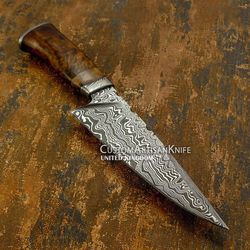 1 of a kind custom Damascus Chef Bowie knife