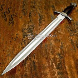 Hand made Custom Art 26.15" Sword Dagger knife Damascus Guard New Year Gift
