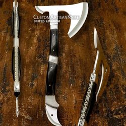 Custom Full Tang Hatchet AXE. Tomahawk Knife