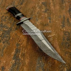 Hand made Damascus Bowie knife