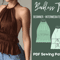 Halter Neck Top Pattern Backless Camisole Tie Back PDF Pattern XS4XL Summer Wear Beach Top 0