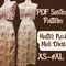 Dress Pattern Halter Neck Sleeveless Dress PDF XS4XL Hollow Side Aline Dress Sewing Pattern 2