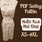 Dress Pattern Halter Neck Sleeveless Dress PDF XS4XL Hollow Side Aline Dress Sewing Pattern 6