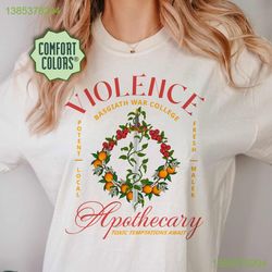 premium t-shirt collection basgiath war college, violet sorrengail, the empyrean series, fourth wing merch