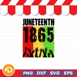 Juneteenth 1865 SVG, PNG, EPS, DXF Digital Download