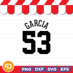 Garcia 53 SVG, PNG, EPS, DXF Digital Download