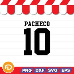Pacheco 10 SVG, PNG, EPS, DXF Digital Download