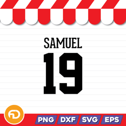 Samuel 19 SVG, PNG, EPS, DXF Digital Download