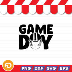 Game Day SVG, PNG, EPS, DXF - Digital Download