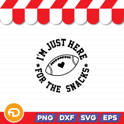 I'm Just Here For The Snacks SVG, PNG, EPS, DXF Digital Download