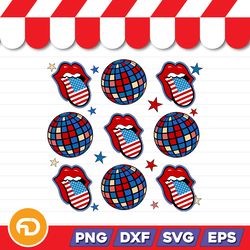 Retro 4th July SVG, PNG, EPS, DXF Digital Download