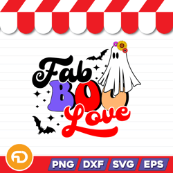fab boo love svg, png, eps, dxf digital download
