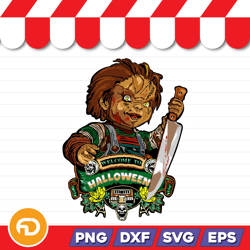 welcome to halloween svg, png, eps, dxf digital download