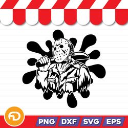 jason svg, png, eps, dxf digital download