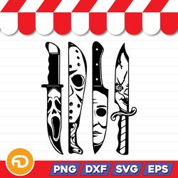 jason, chuky, mitchel knife svg, png, eps, dxf digital download