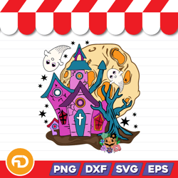 horror home svg, png, eps, dxf digital download