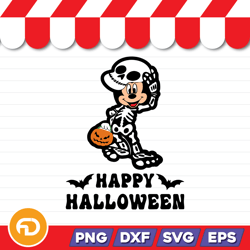 happy halloween micky mouse svg, png, eps, dxf digital download