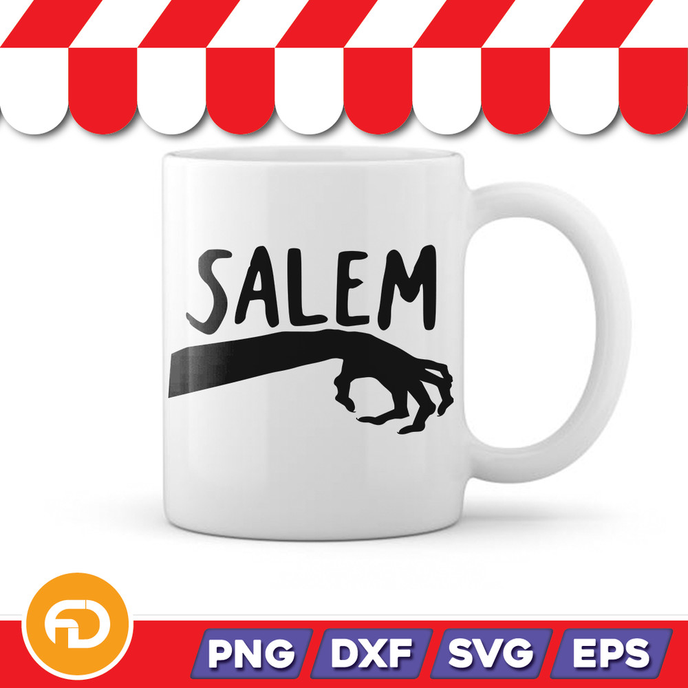 Salem SVG PNG EPS DXF Digital Download 1