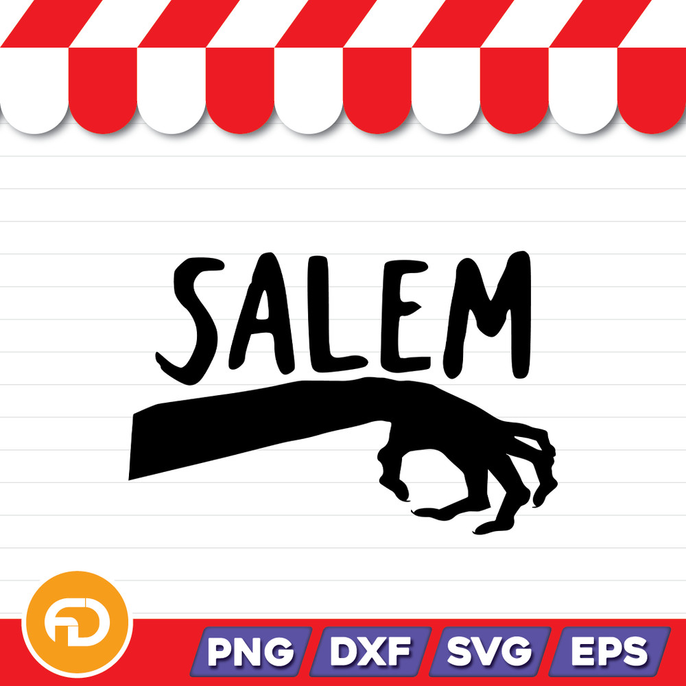 Salem SVG PNG EPS DXF Digital Download 0