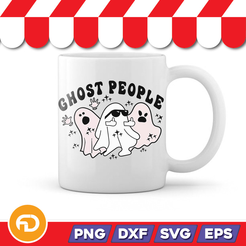 Ghost People SVG PNG EPS DXF Digital Download 1