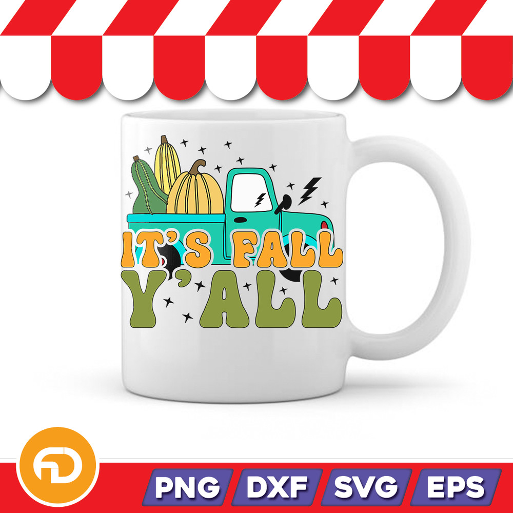 Its Fall Y All SVG PNG EPS DXF Digital Download 1