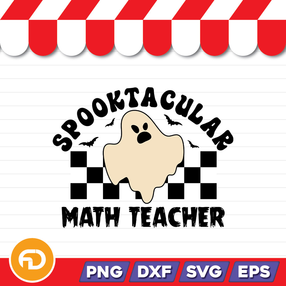 Spooktacular Math Teacher Svg Png Eps Dxf Digital Download