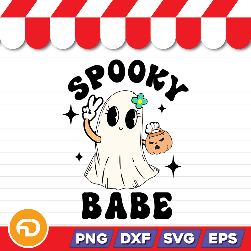 Spooky Babe Svg Png Eps Dxf Digital Download