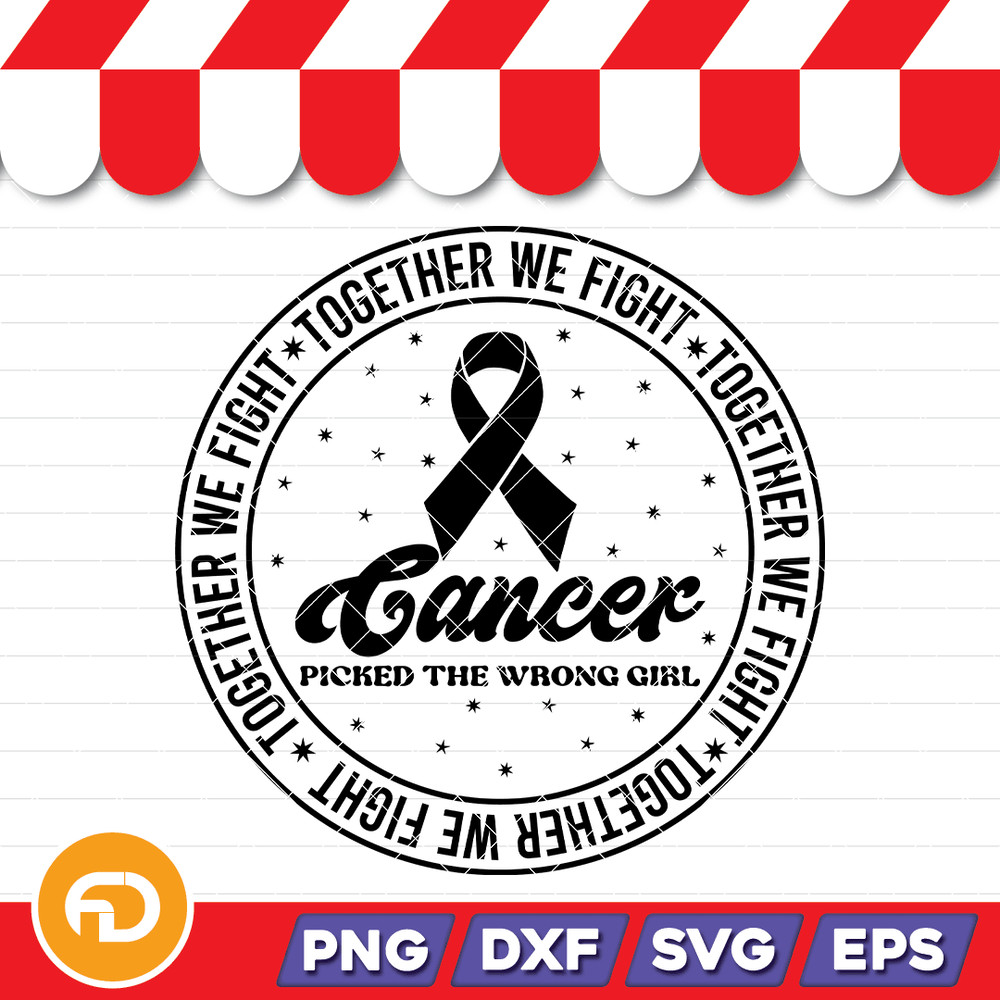 Together We FightV2 Svg Png Eps Dxf Digital Download