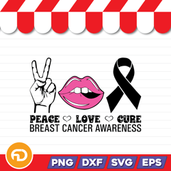 peace love cure svg, png, eps, dxf digital download