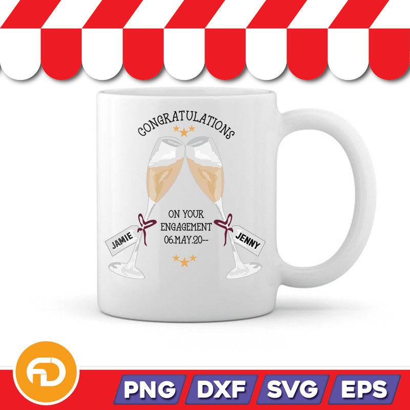 Engagement Cards Svg Png Eps Dxf Digital Download