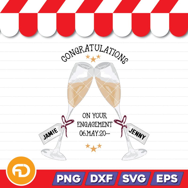 Engagement Cards Svg Png Eps Dxf Digital Download